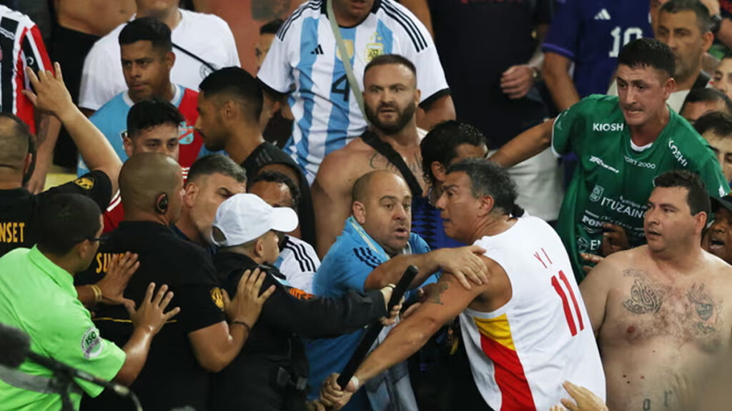 अर्जेन्टिना र ब्राजिलका समर्थकबीच हानाहान