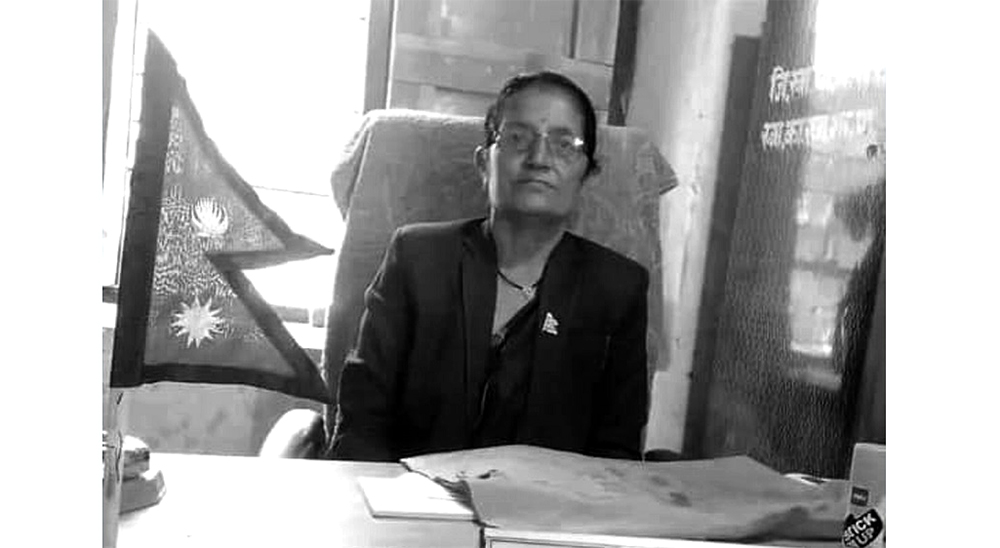 स्वामीकार्तिक खापर गाउँपालिकाकी उपाध्यक्षको निधन