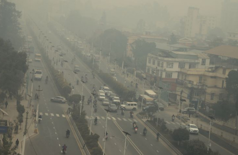 काठमाडौंकाे वायु धेरै खराब